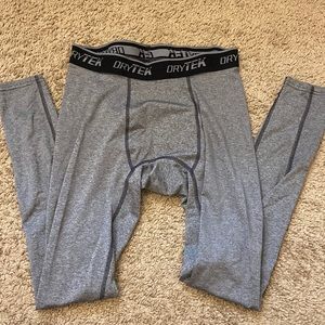Grey men’s athletic tights